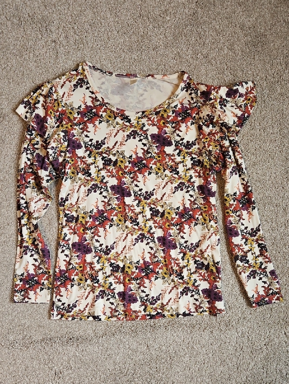 Kate Quinn Women’s Top Large NWOT Modal Long Sleeve Floral